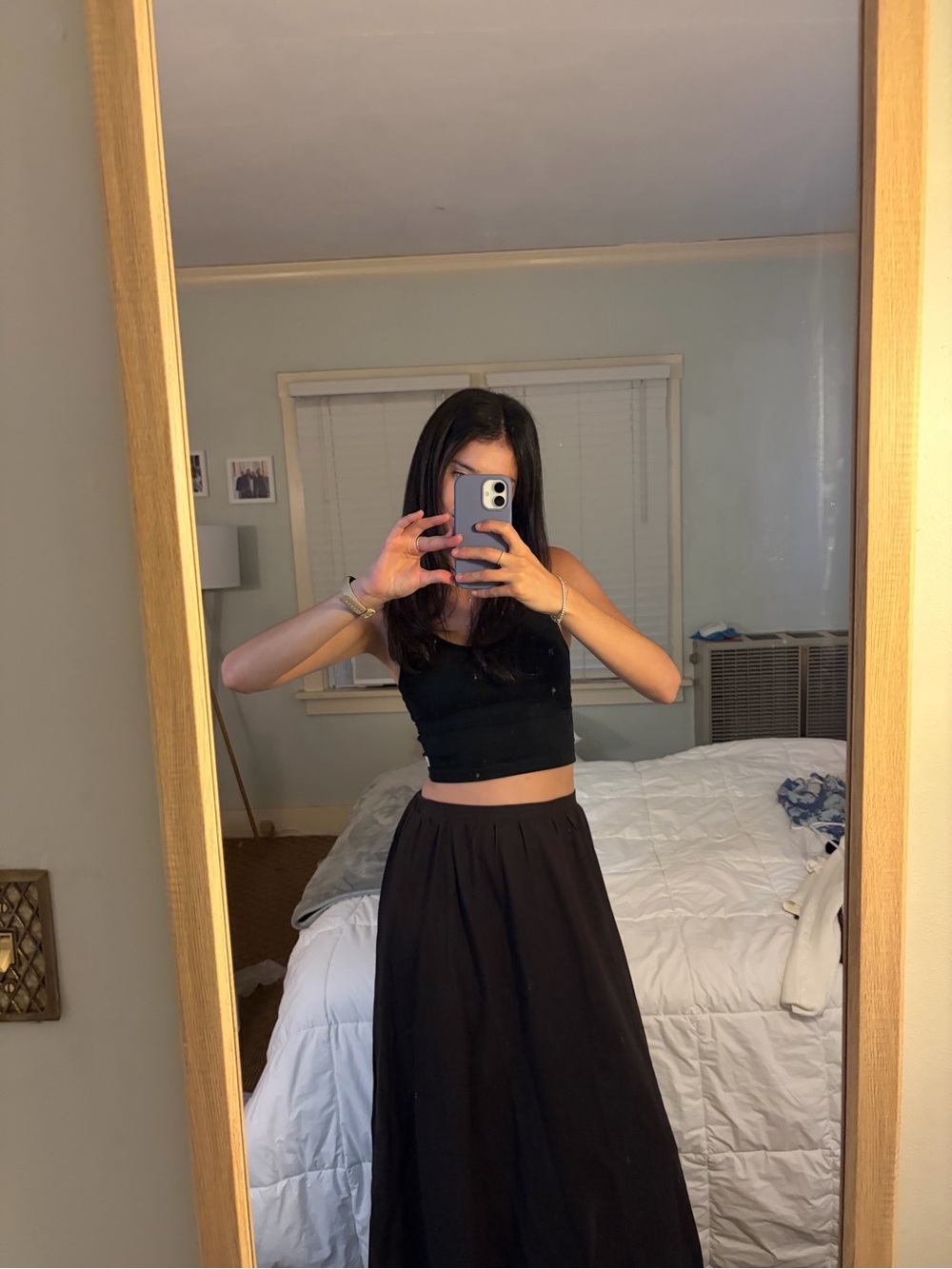 Dark Brown Maxi Skirt - Classic Women's Full-Length Skirt